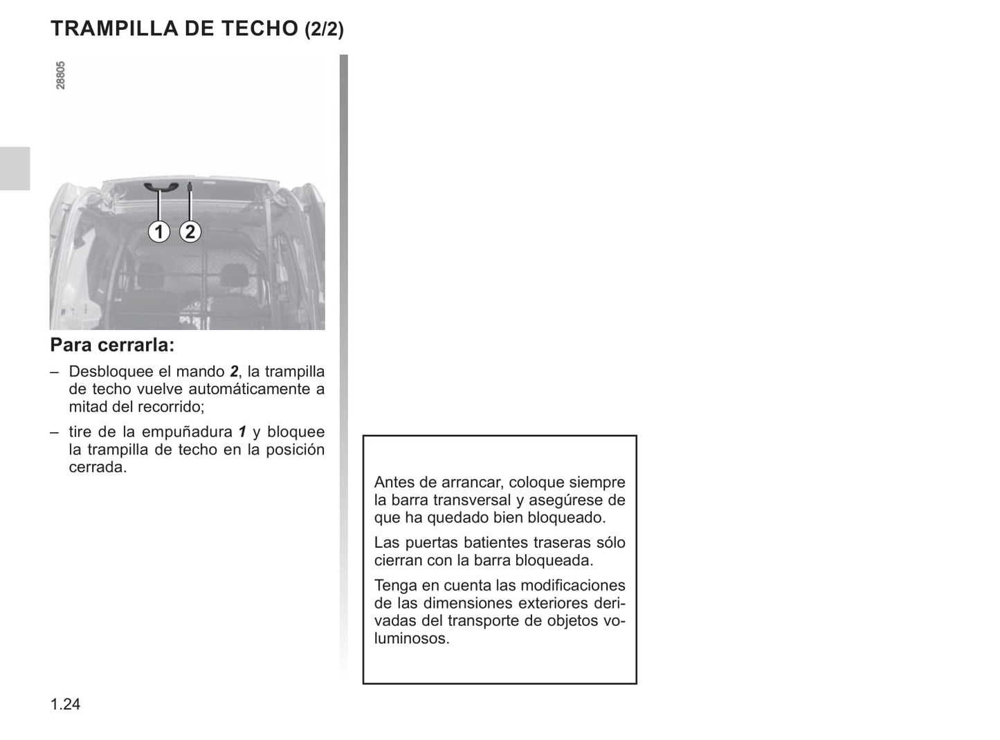 2018-2019 Renault Kangoo Owner's Manual | Spanish