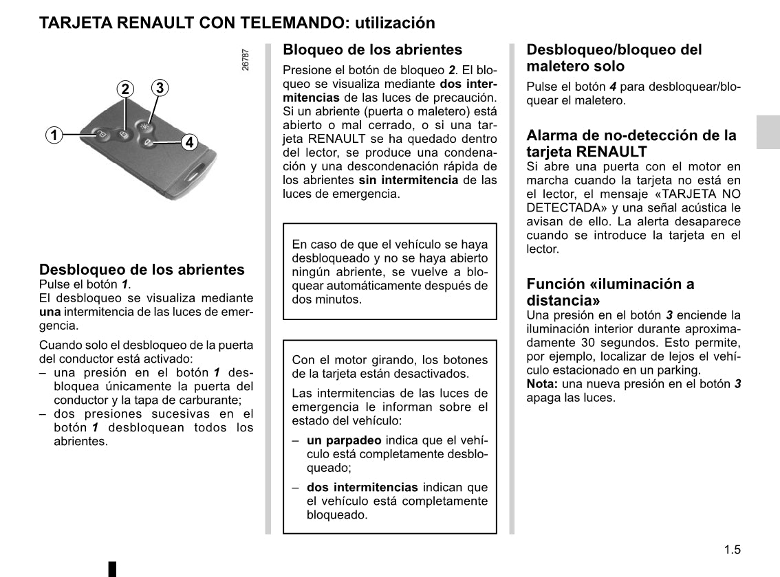 2012-2016 Renault Clio Manuel du propriétaire | Espagnol