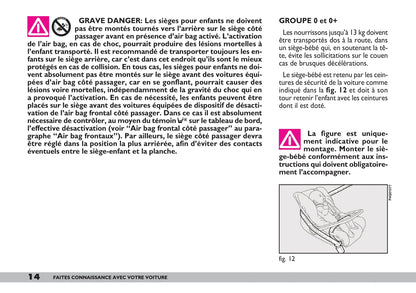 2007-2008 Fiat 600 Owner's Manual | French