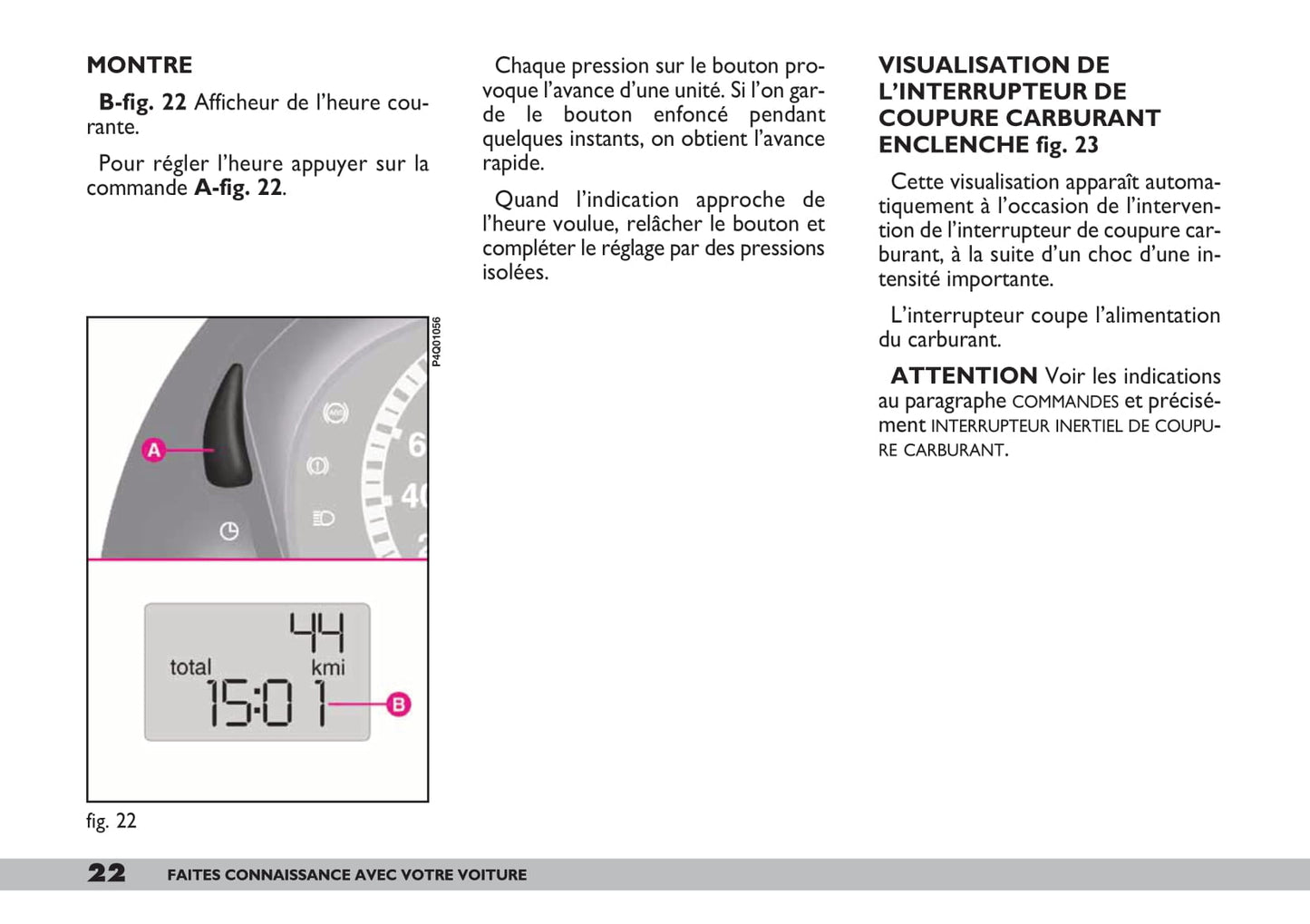 2007-2008 Fiat 600 Owner's Manual | French