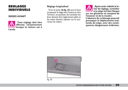 2007-2008 Fiat 600 Owner's Manual | French