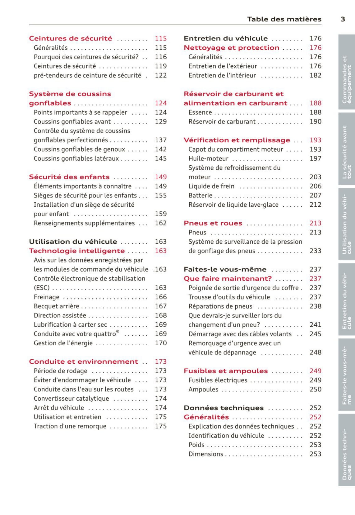 2012-2015 Audi R8 Manuel du propriétaire | Français