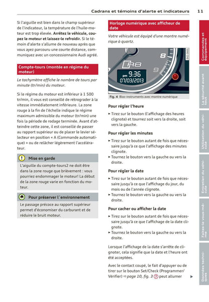 2012-2015 Audi R8 Manuel du propriétaire | Français