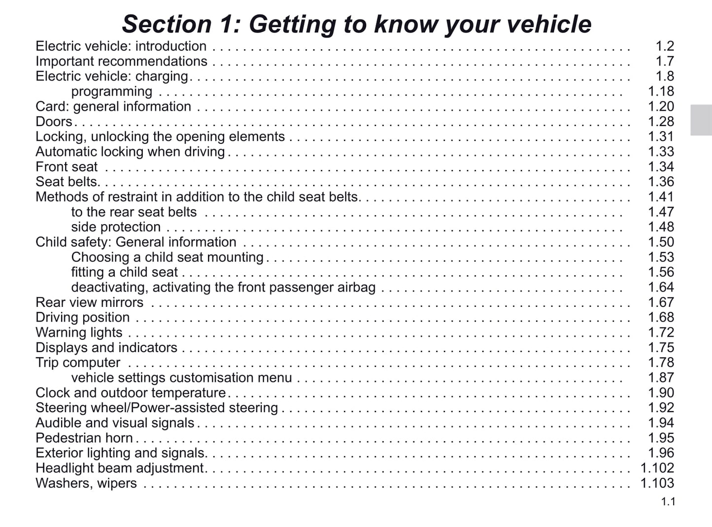 2019-2020 Renault Zoe Owner's Manual | English