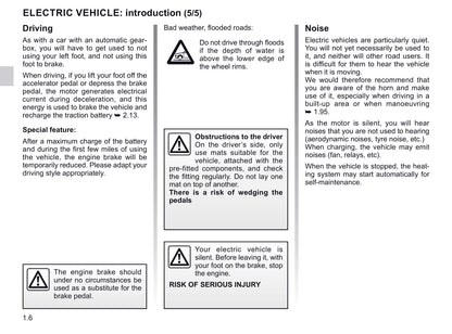 2019-2020 Renault Zoe Owner's Manual | English