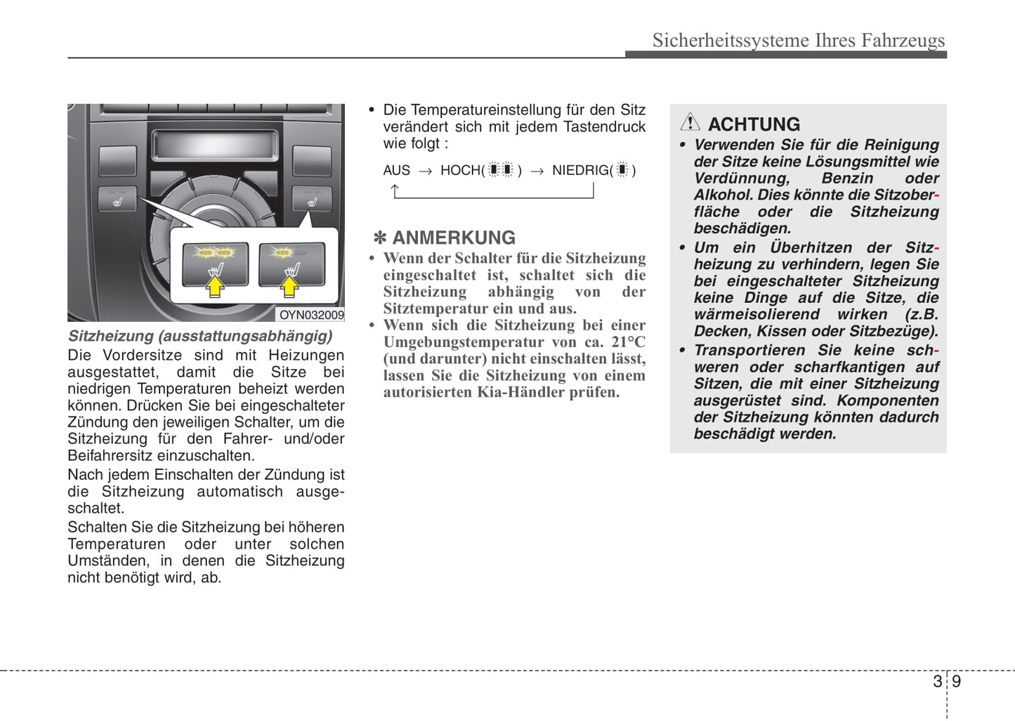 2013-2014 Kia Venga Bedienungsanleitung | Deutsch