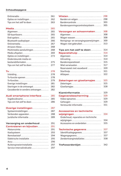 2018-2023 Audi e-tron Owner's Manual | Dutch