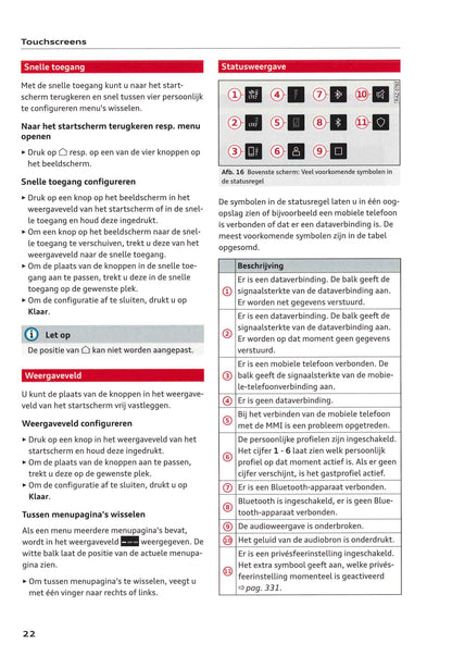 2018-2023 Audi e-tron Owner's Manual | Dutch