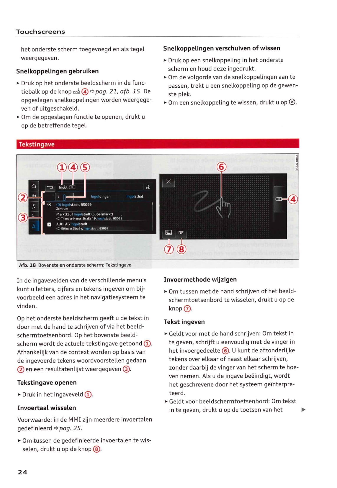 2018-2023 Audi e-tron Owner's Manual | Dutch