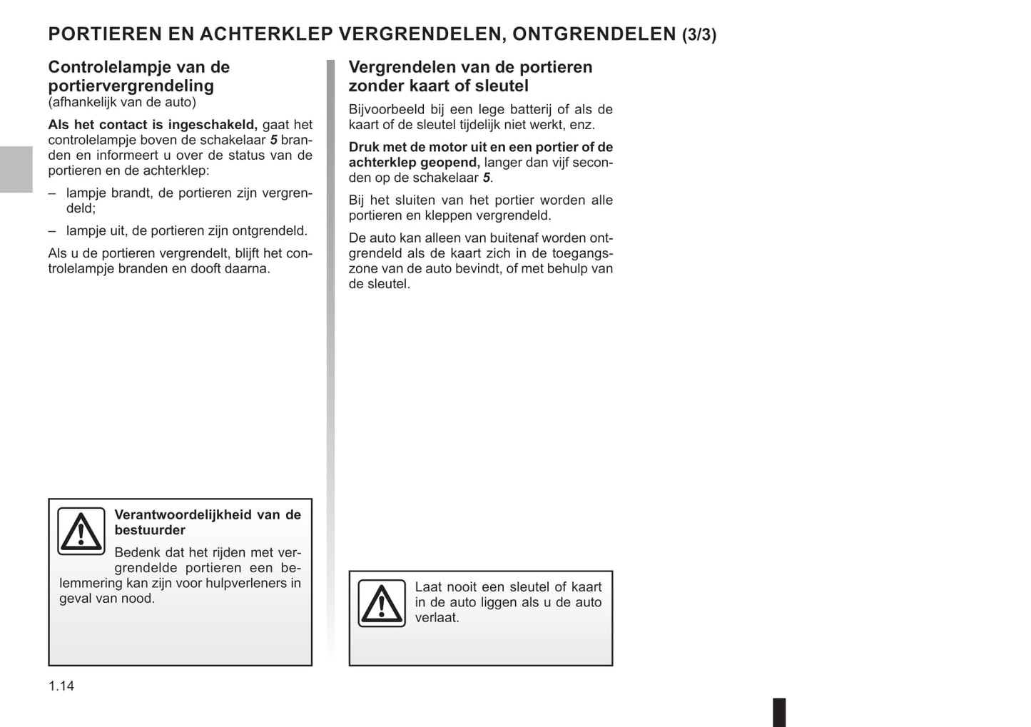 2021-2023 Dacia Duster Owner's Manual | Dutch