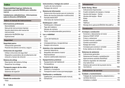 2018-2019 Skoda Citigo Owner's Manual | Spanish