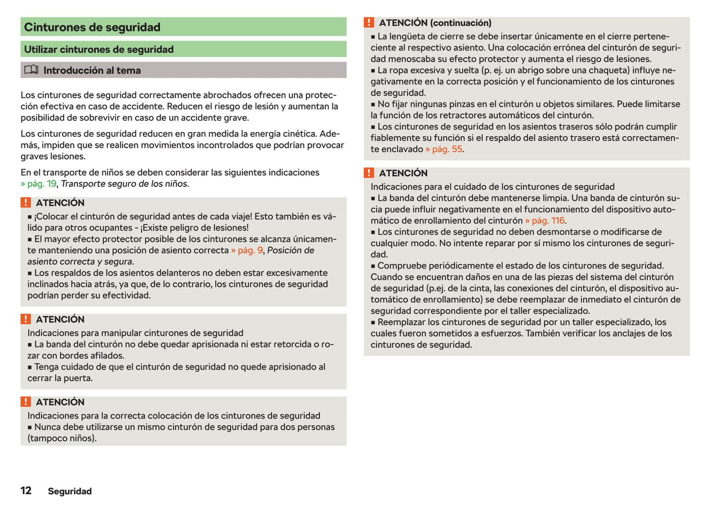 2018-2019 Skoda Citigo Owner's Manual | Spanish