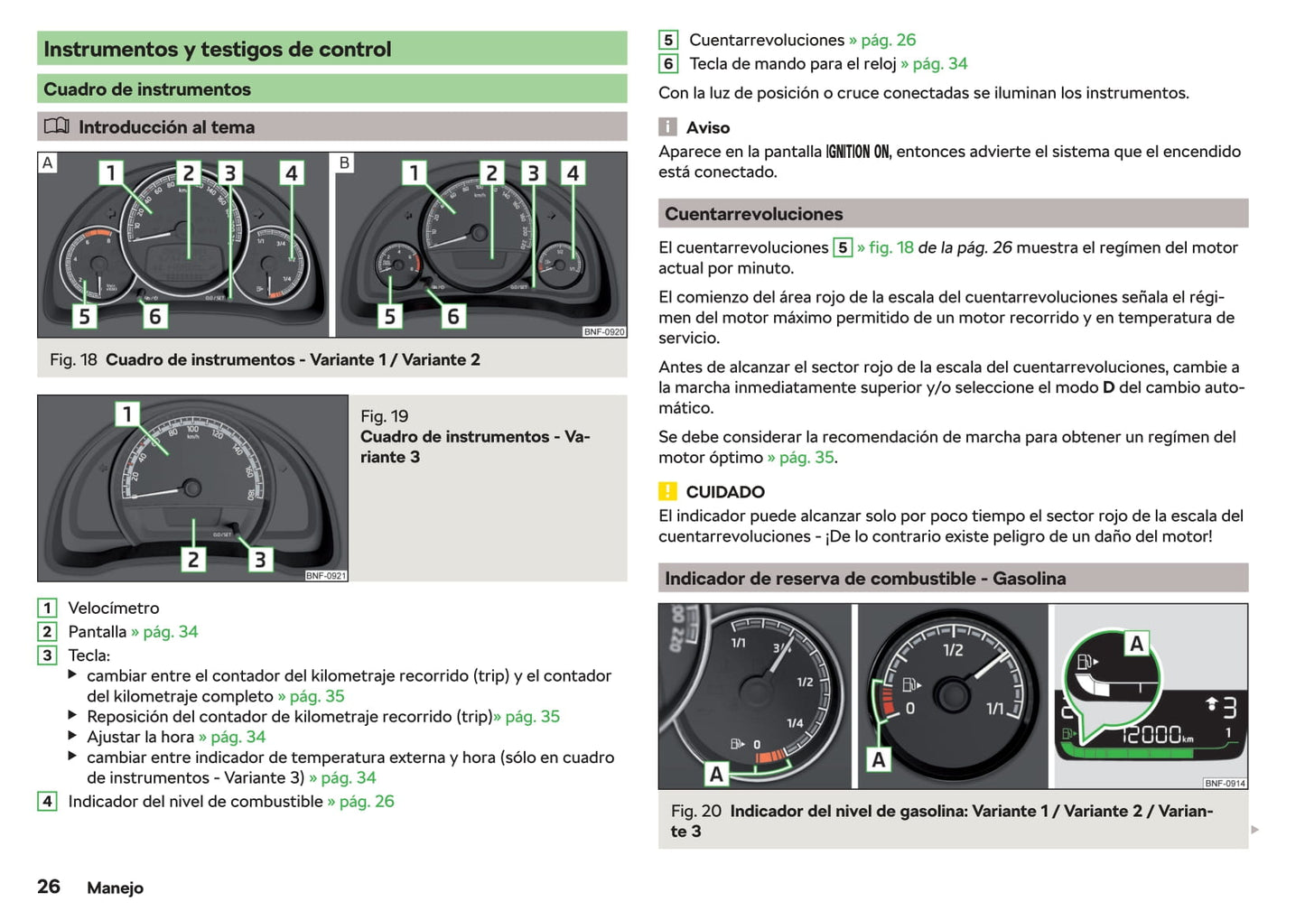 2018-2019 Skoda Citigo Owner's Manual | Spanish