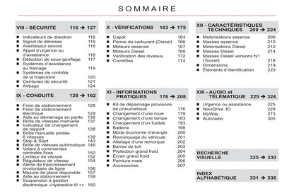 2008-2010 Citroën C5 Manuel du propriétaire | Français