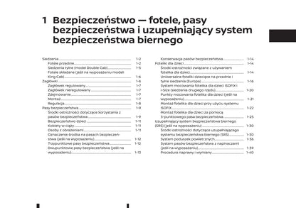 2018-2019 Renault Alaskan Owner's Manual | Polish