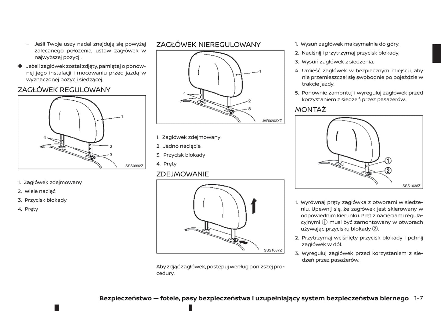 2018-2019 Renault Alaskan Owner's Manual | Polish