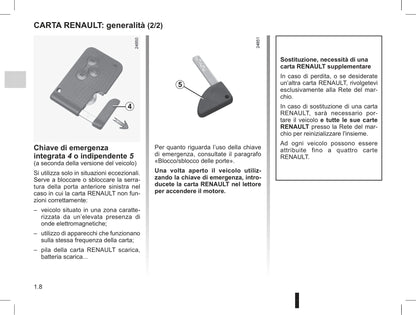 2012-2013 Renault Clio Owner's Manual | Italian