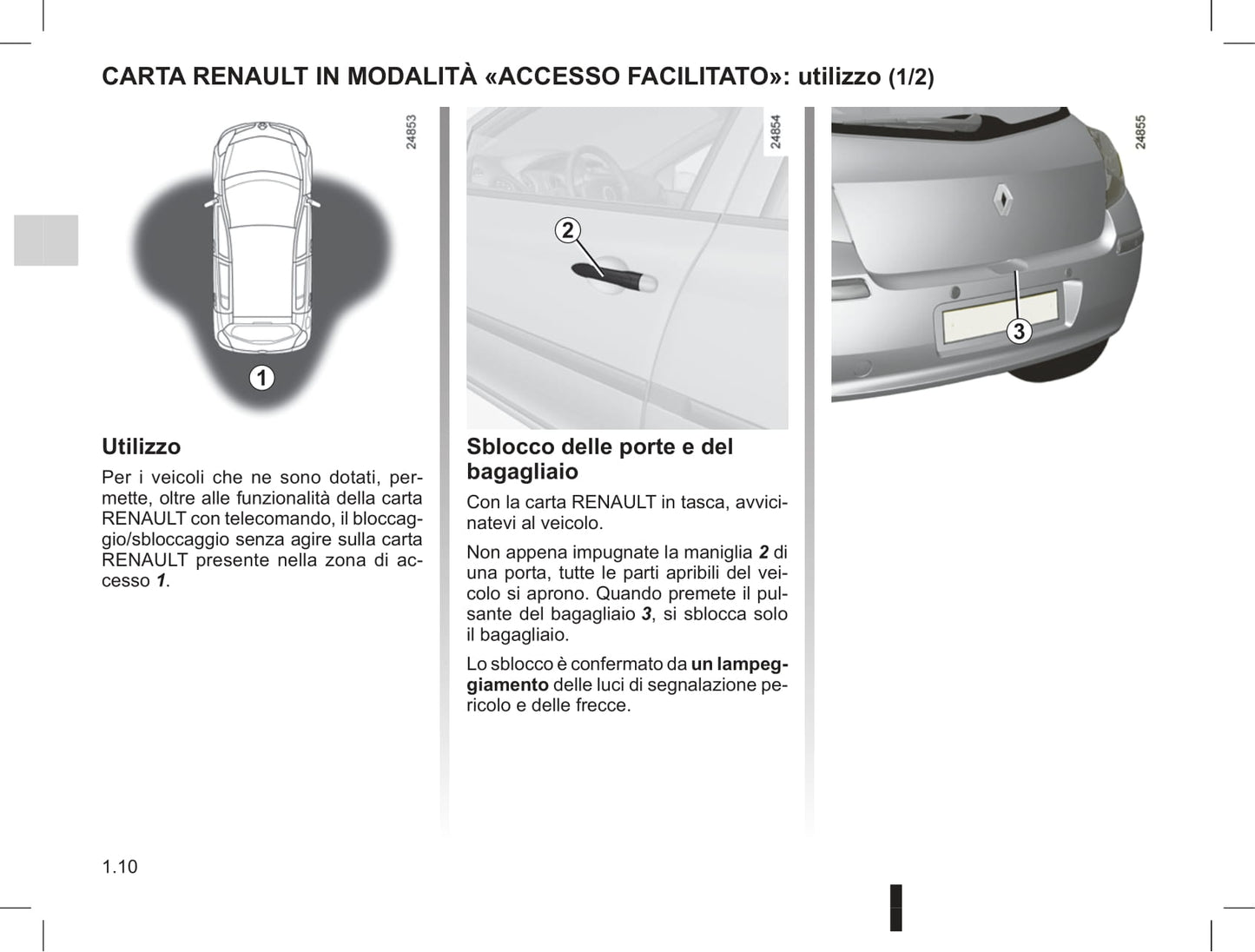 2012-2013 Renault Clio Owner's Manual | Italian