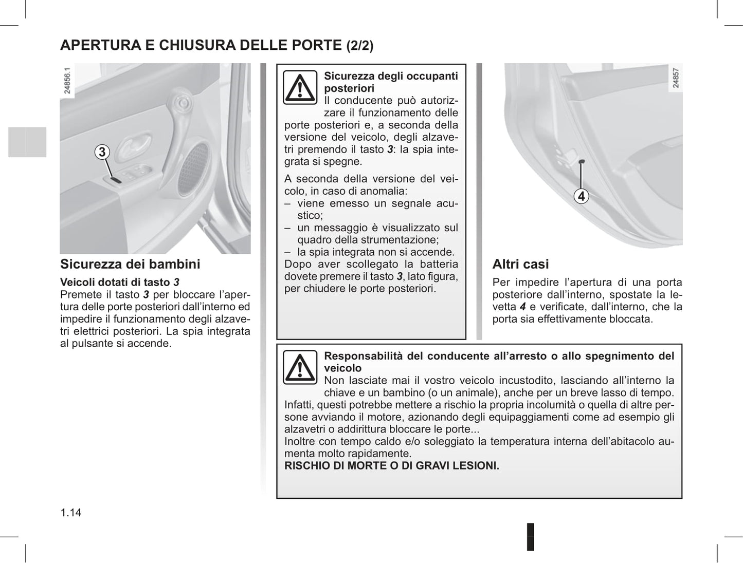 2012-2013 Renault Clio Owner's Manual | Italian