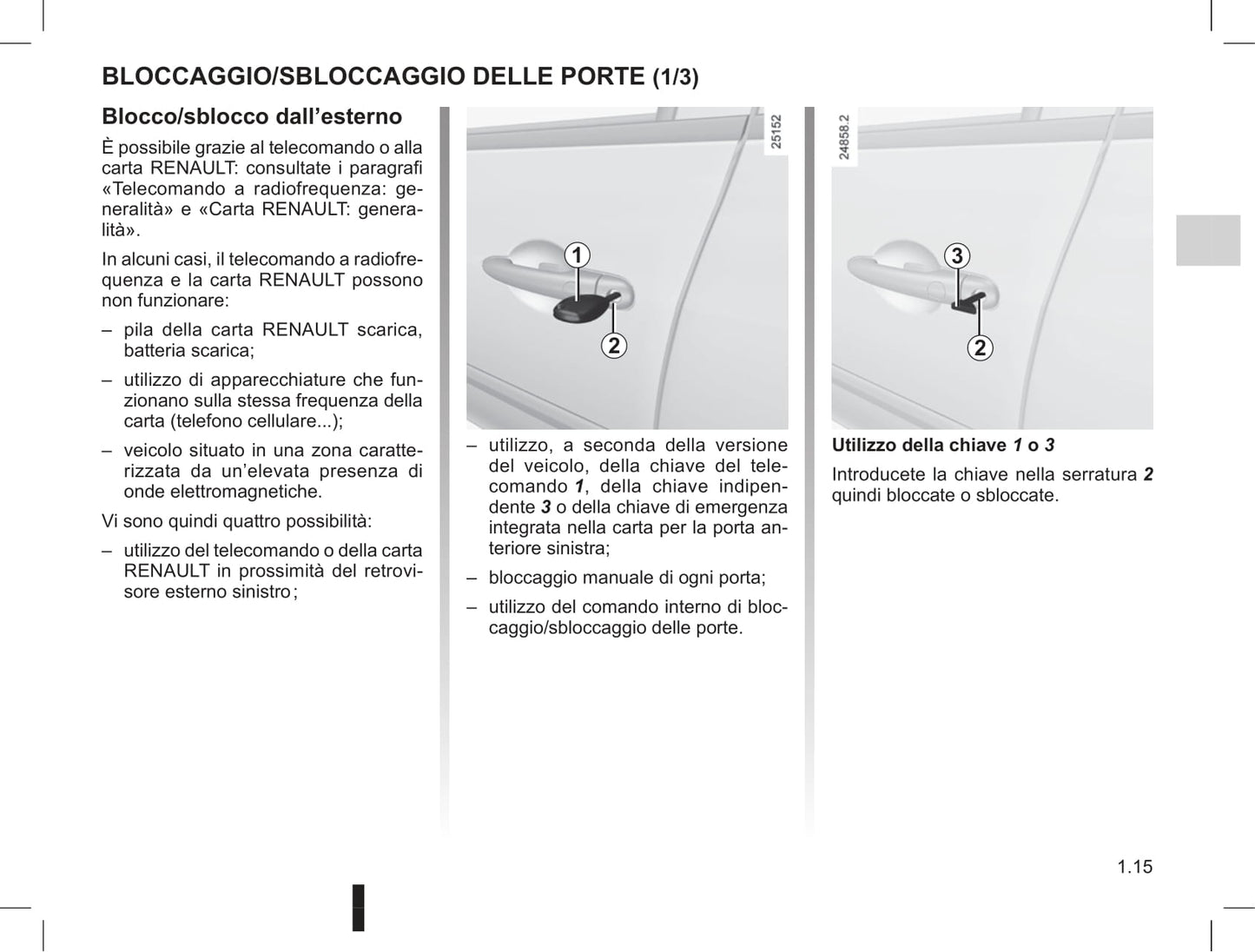 2012-2013 Renault Clio Owner's Manual | Italian