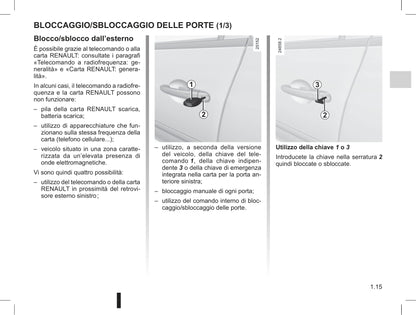 2012-2013 Renault Clio Owner's Manual | Italian