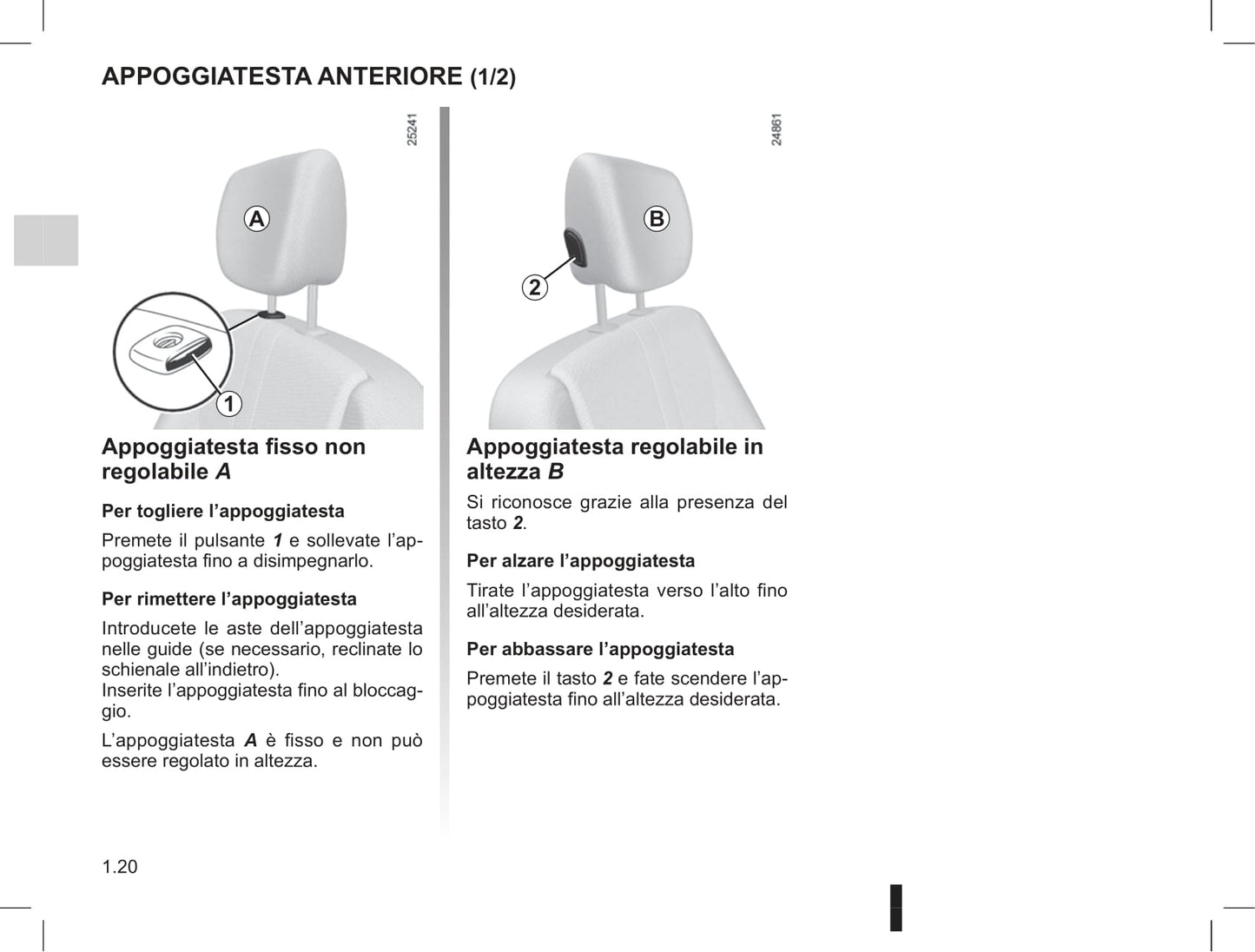 2012-2013 Renault Clio Owner's Manual | Italian