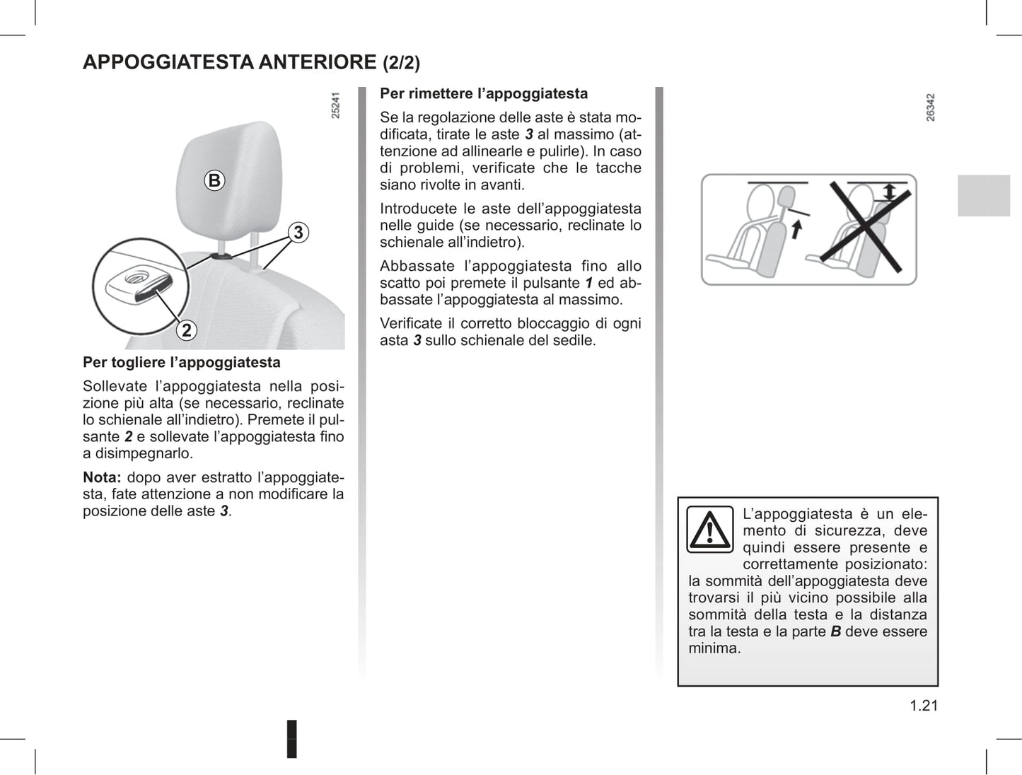 2012-2013 Renault Clio Owner's Manual | Italian