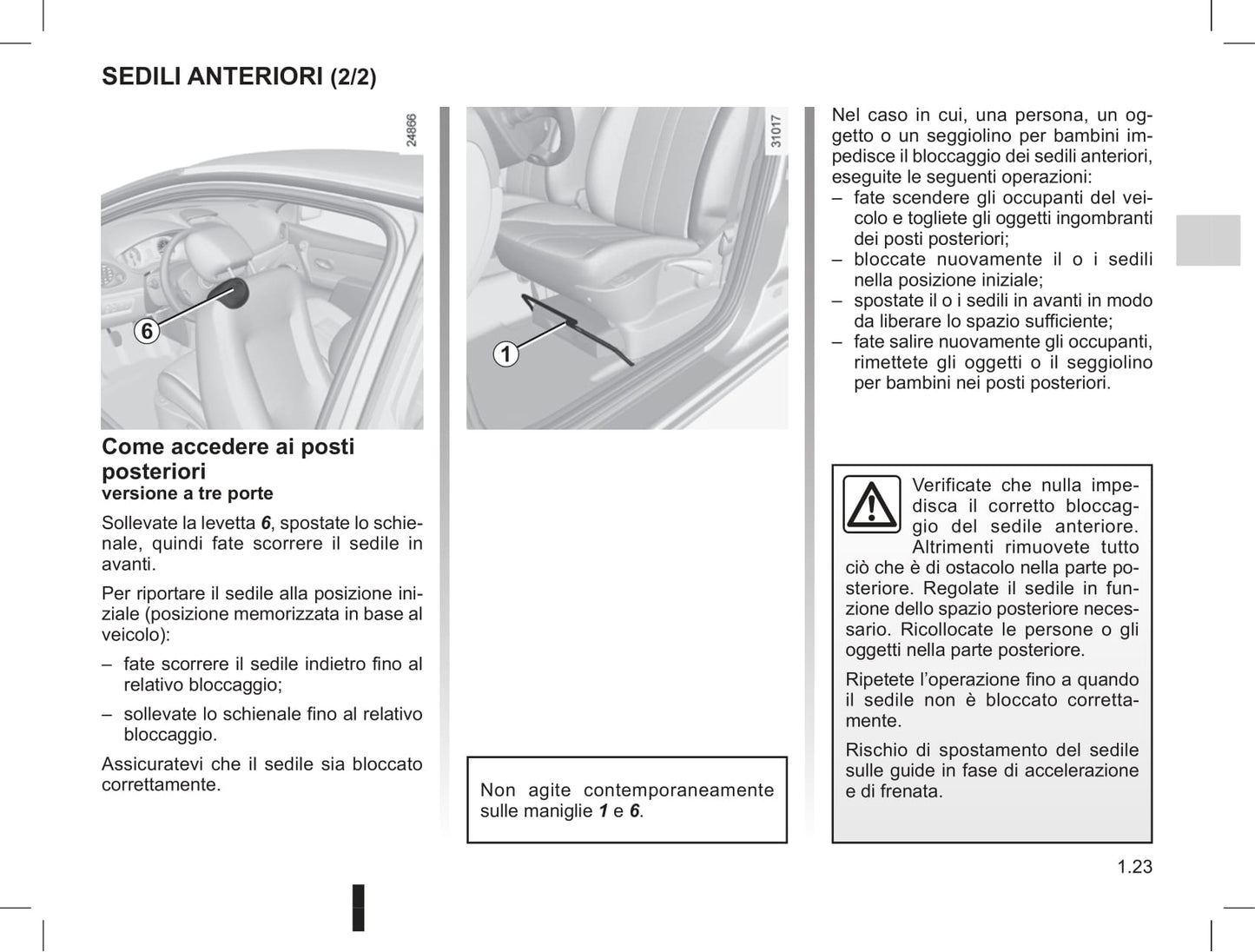 2012-2013 Renault Clio Owner's Manual | Italian