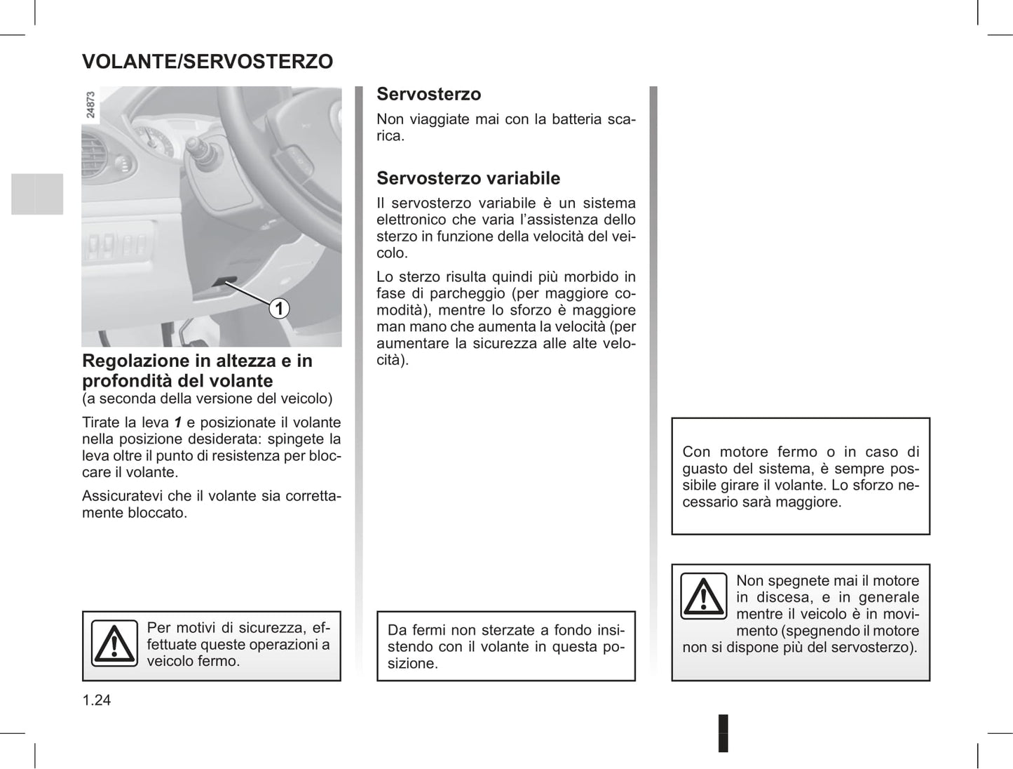 2012-2013 Renault Clio Owner's Manual | Italian