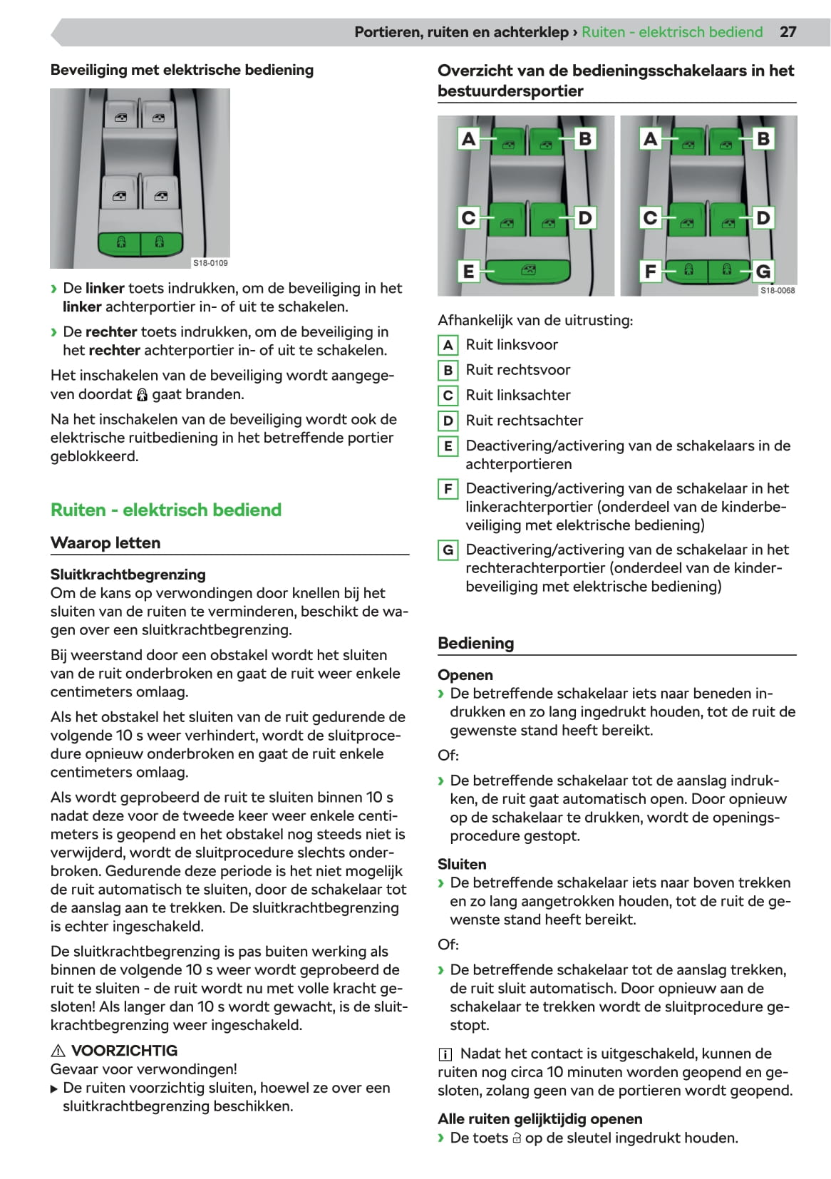 2019-2020 Skoda Superb iV Owner's Manual | Dutch