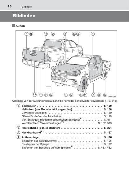 2016-2017 Toyota Hilux Owner's Manual | German