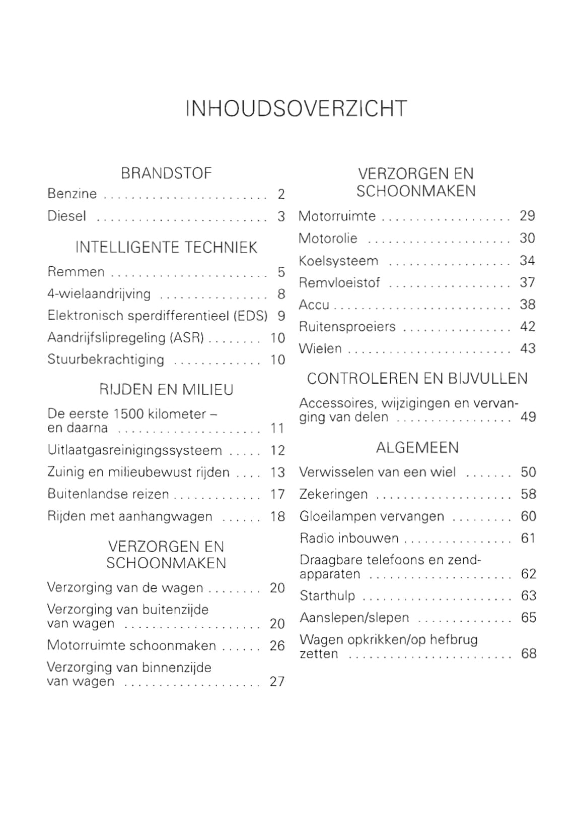 1998-2005 Volkswagen Bora Gebruikershandleiding | Nederlands