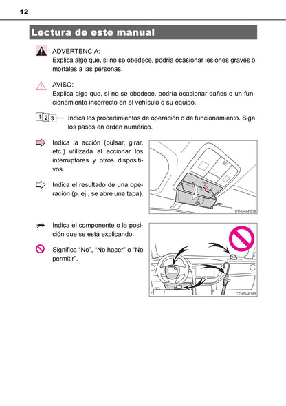 2015-2016 Toyota Auris Owner's Manual | Spanish