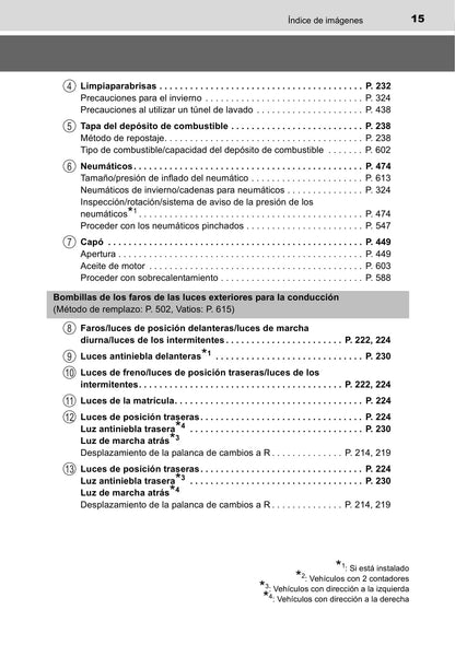 2015-2016 Toyota Auris Owner's Manual | Spanish