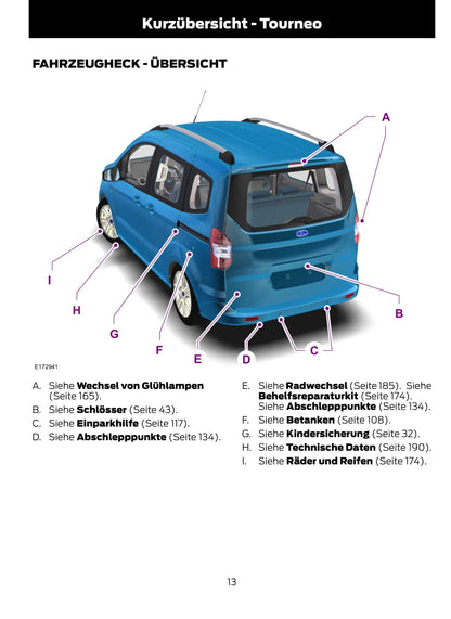 2014-2015 Ford Tourneo Courier/Transit Courier Owner's Manual | German