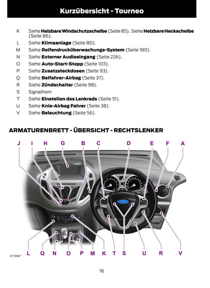 2014-2015 Ford Tourneo Courier/Transit Courier Owner's Manual | German