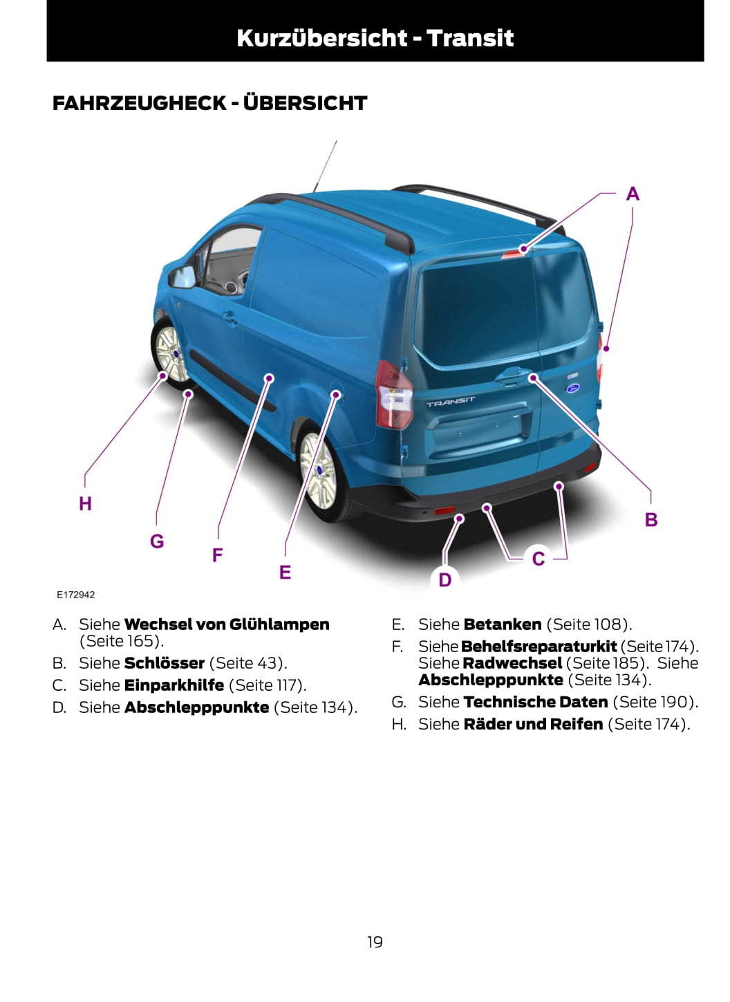 2014-2015 Ford Tourneo Courier/Transit Courier Owner's Manual | German