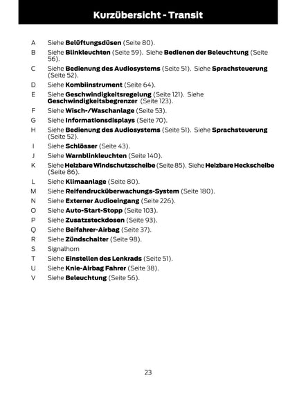 2014-2015 Ford Tourneo Courier/Transit Courier Owner's Manual | German