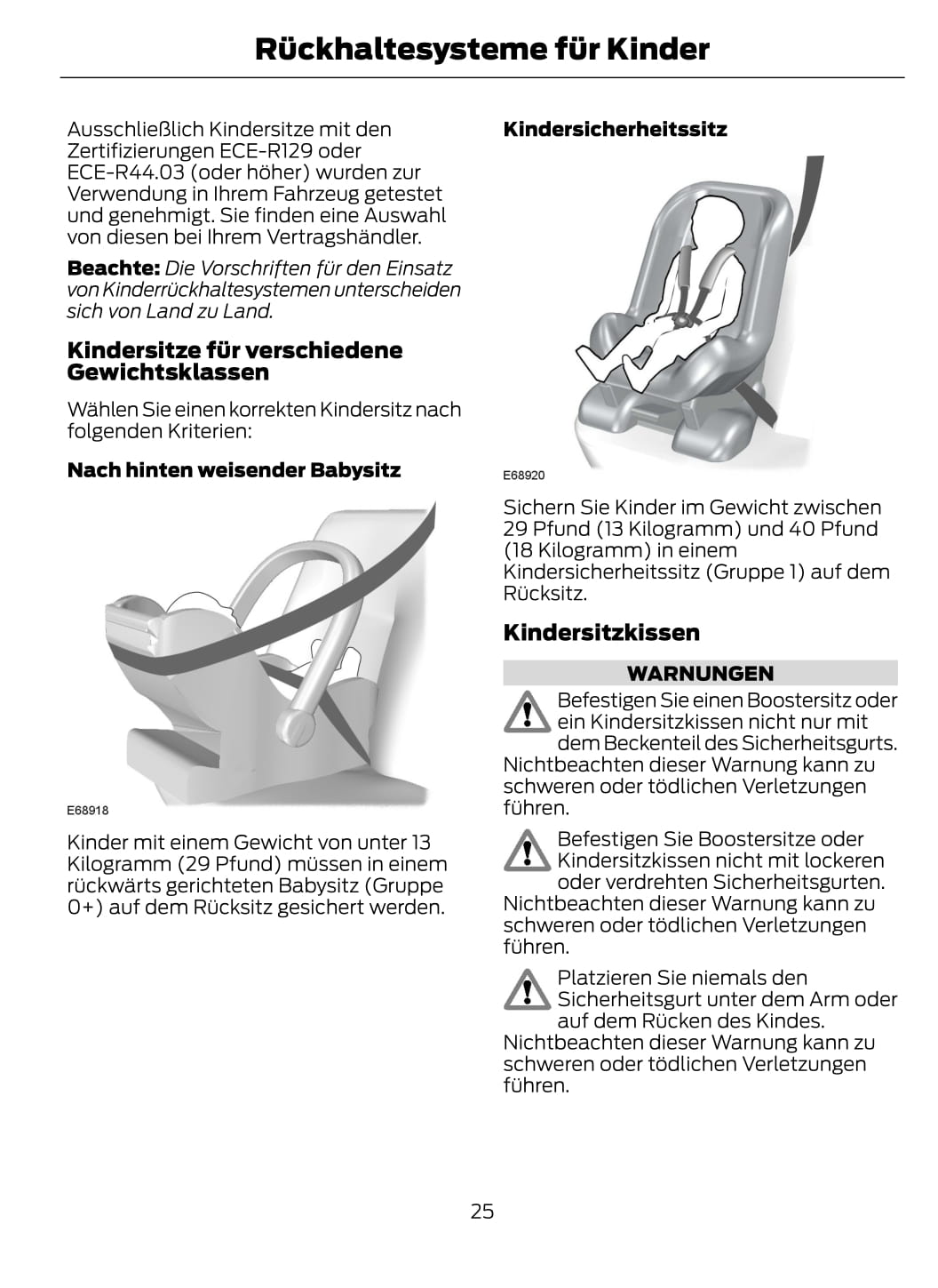 2014-2015 Ford Tourneo Courier/Transit Courier Owner's Manual | German