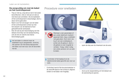 2017-2018 Peugeot Partner Electric/Partner Tepee Electric Gebruikershandleiding | Nederlands