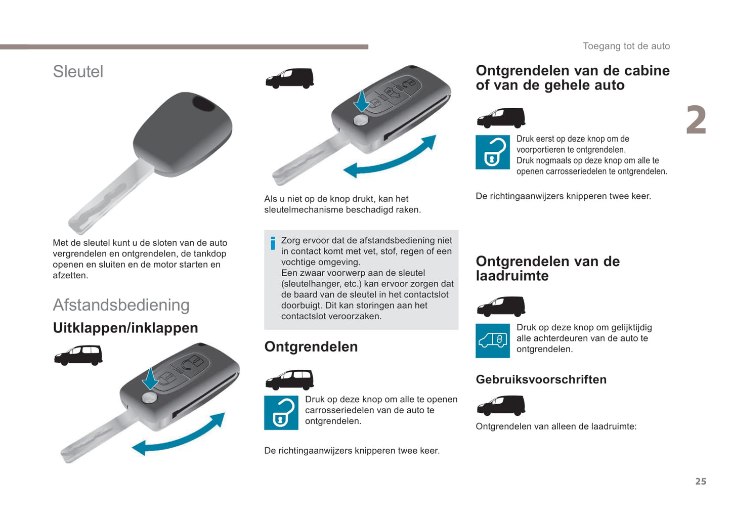 2017-2018 Peugeot Partner/Partner Tepee Gebruikershandleiding | Nederlands