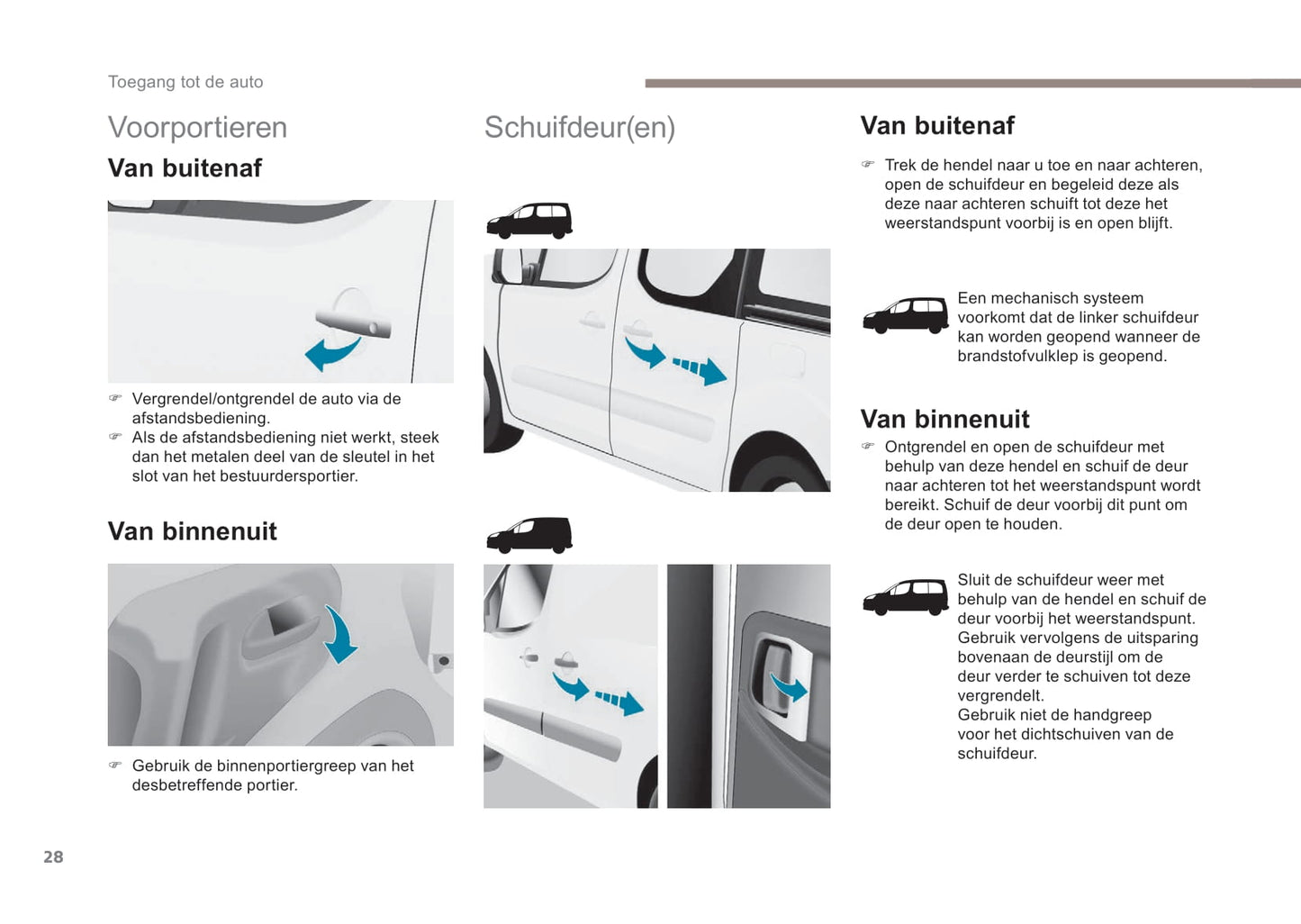 2017-2018 Peugeot Partner/Partner Tepee Gebruikershandleiding | Nederlands