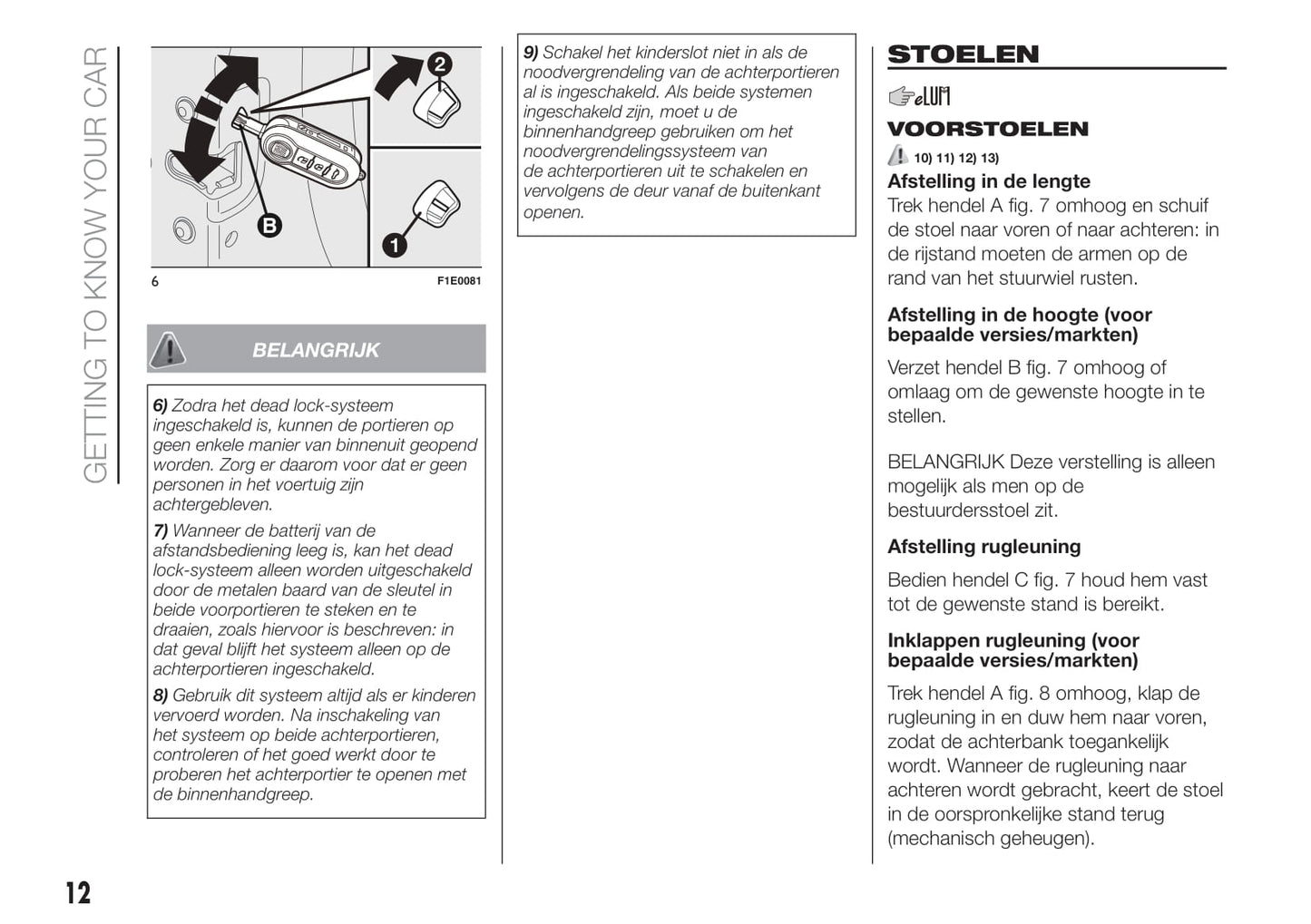 2015-2016 Fiat Punto Gebruikershandleiding | Nederlands