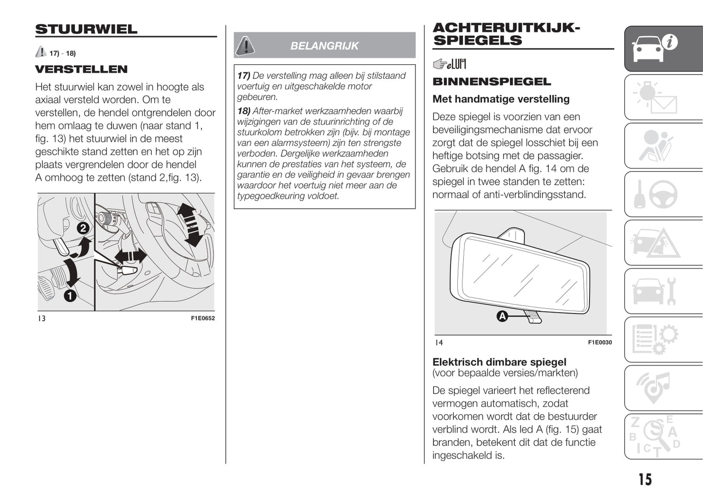 2015-2016 Fiat Punto Gebruikershandleiding | Nederlands