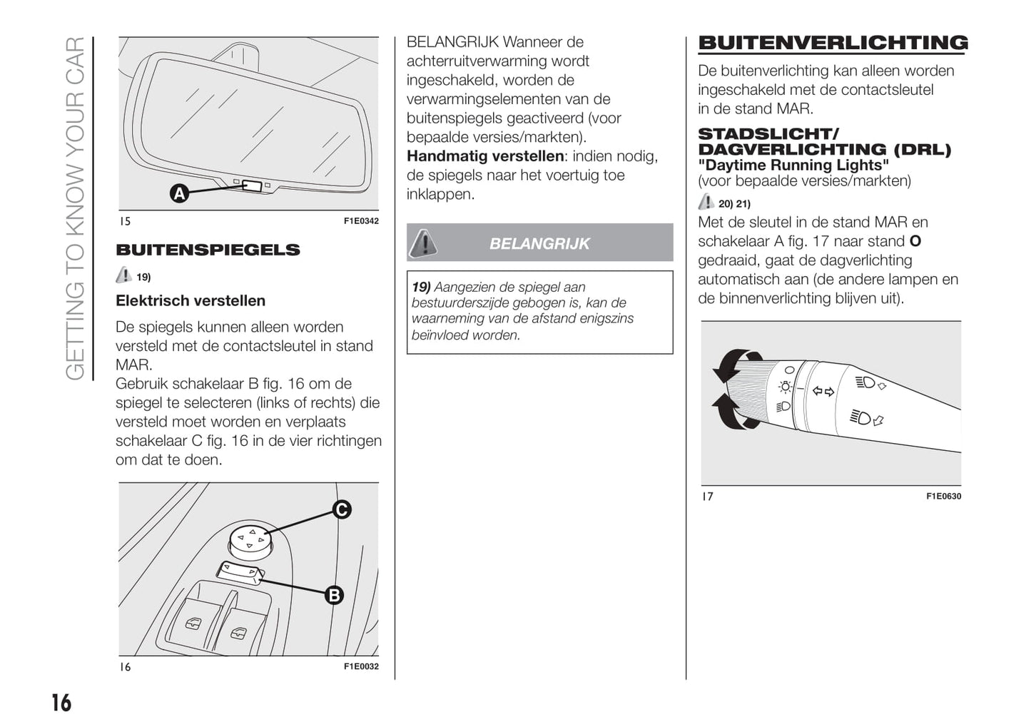 2015-2016 Fiat Punto Gebruikershandleiding | Nederlands