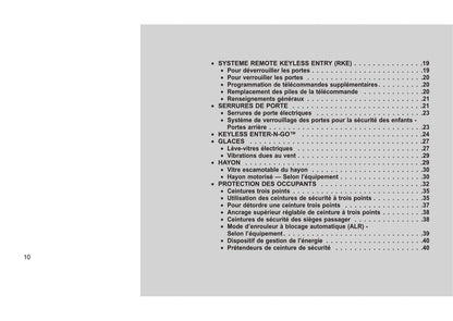 2012-2013 Jeep Grand Cherokee Owner's Manual | French