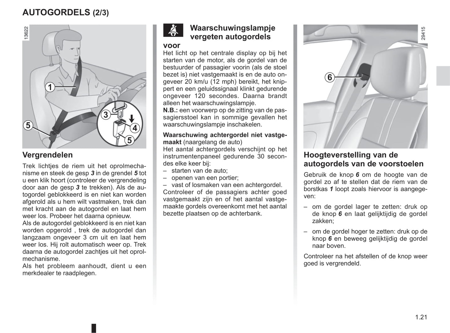 2014-2015 Renault Latitude Owner's Manual | Dutch