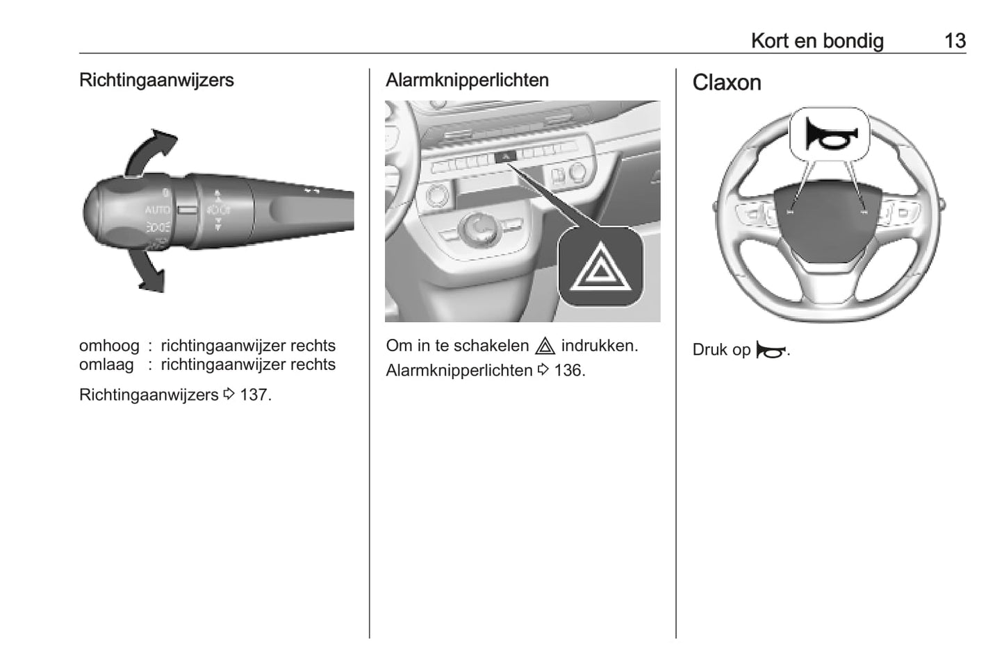 2019-2020 Opel Vivaro Bedienungsanleitung | Niederländisch