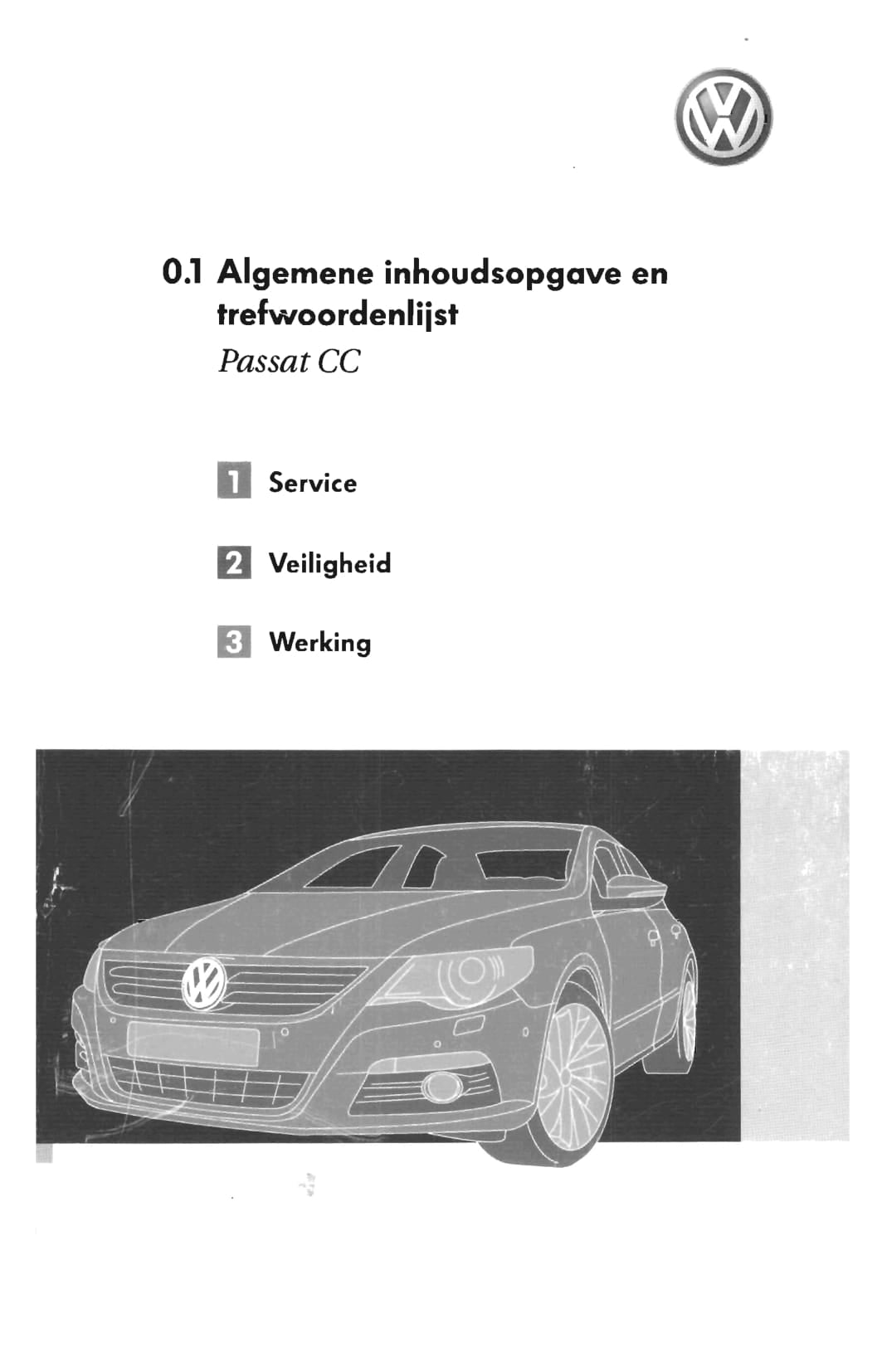 2008-2012 Volkswagen Passat Owner's Manual | Dutch