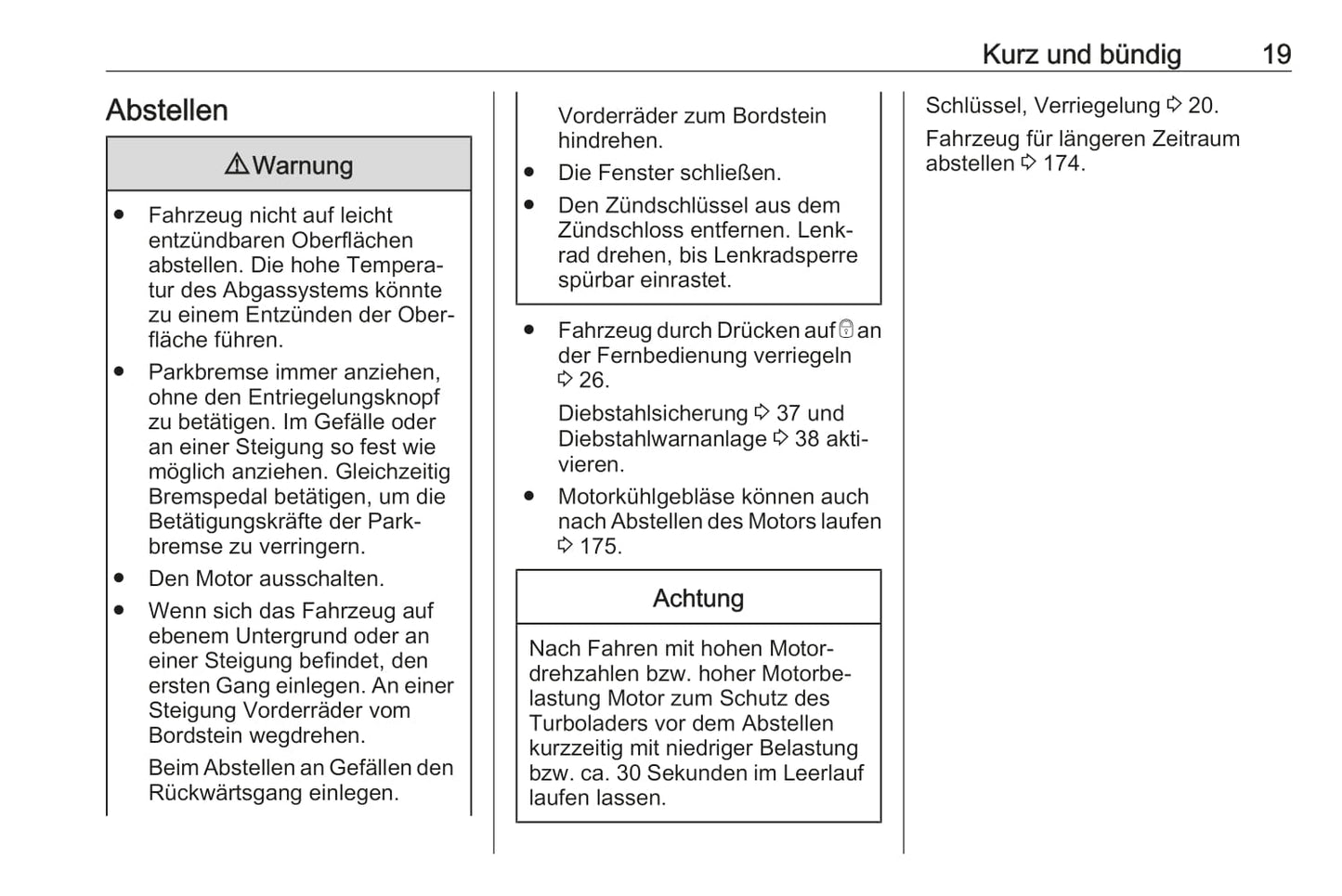 2018-2019 Opel Vivaro Bedienungsanleitung | Deutsch